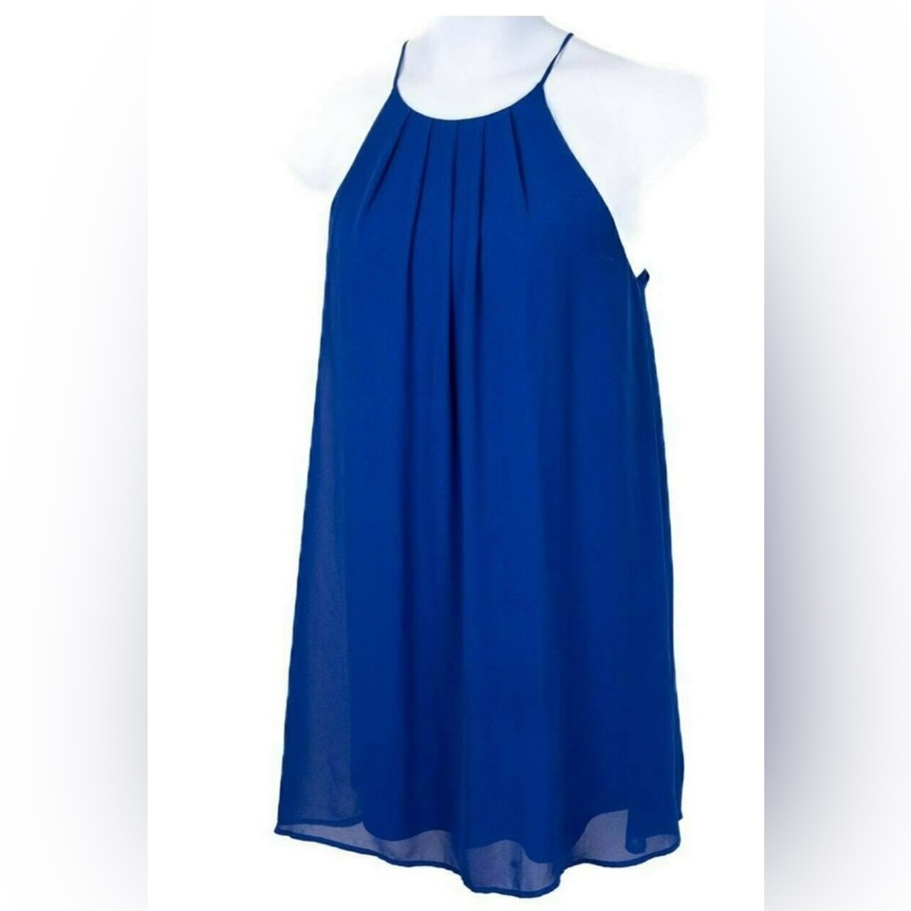 LUSH Cobalt Blue Sleeveless Mini Shift Dress -Girls Size XL.Comparable-Women’s M